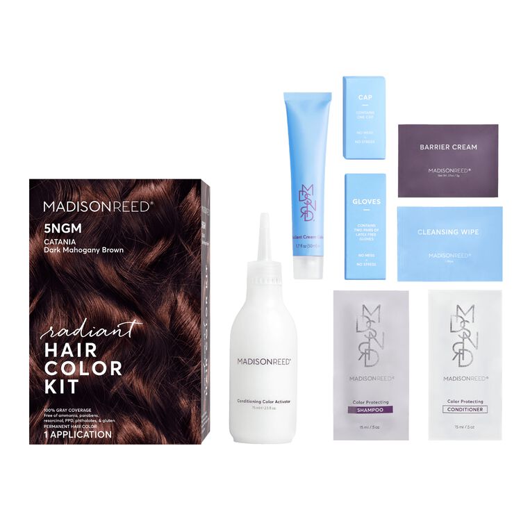 Radiant Cream Color Permanent Hair Color Kit 5NGM Catania Brown