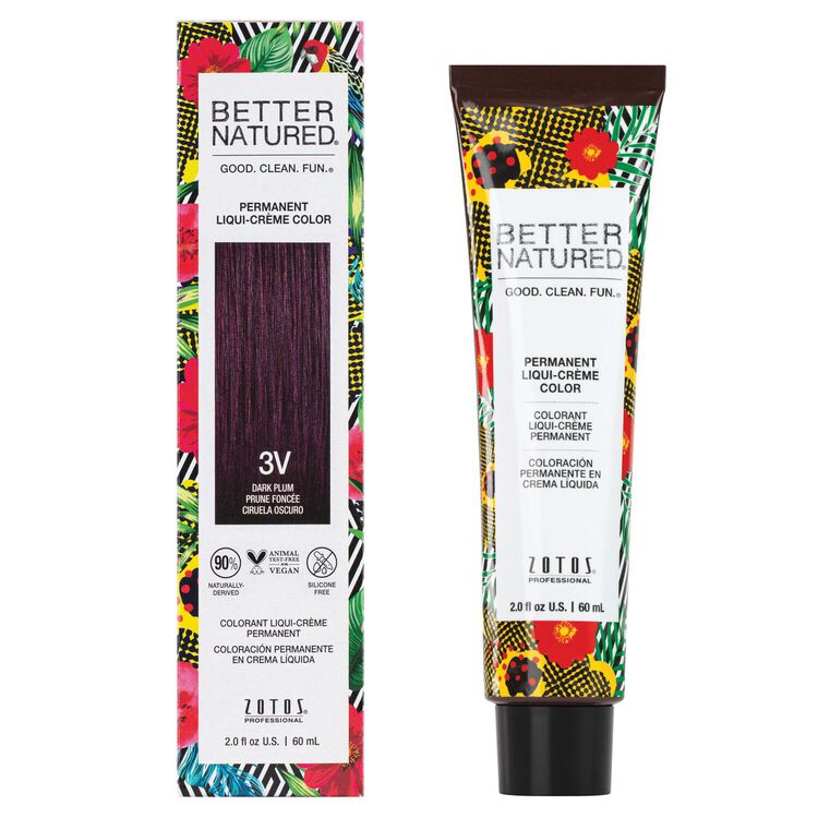 3V Dark Violet Brown Permanent Liqui-Crème Hair Color