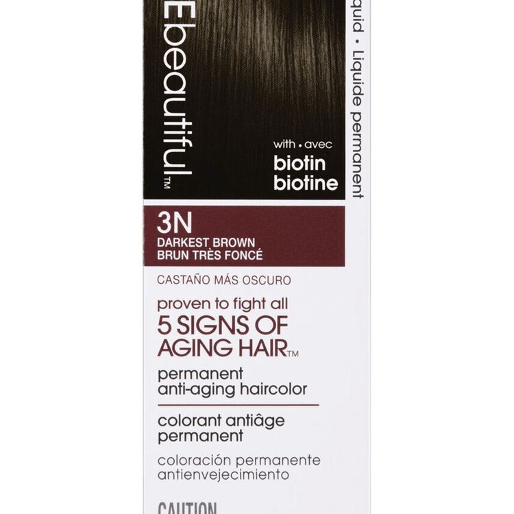 Anti-Aging 3N Darkest Brown Permanent Liquid Hair Color