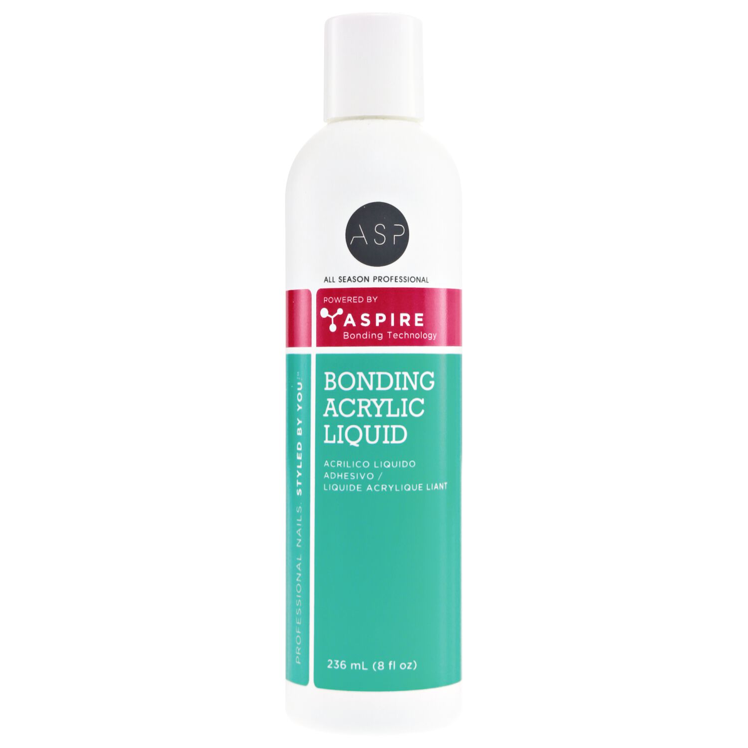 ASP Bonding Acrylic Nail Liquid 8oz California Only Acrylic Monomer