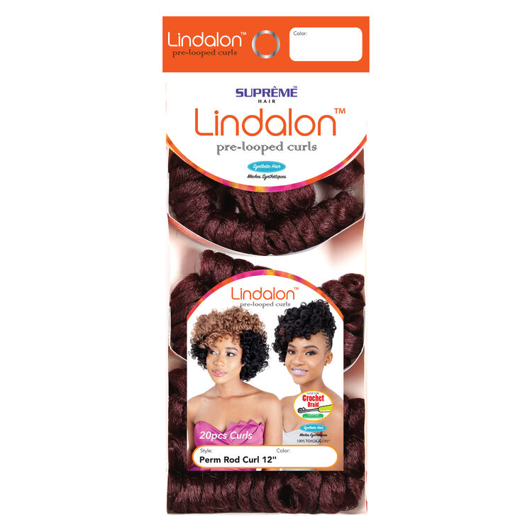 Crochet Perm Rod Curl 12 Inch 20 Burgundy/80 Black