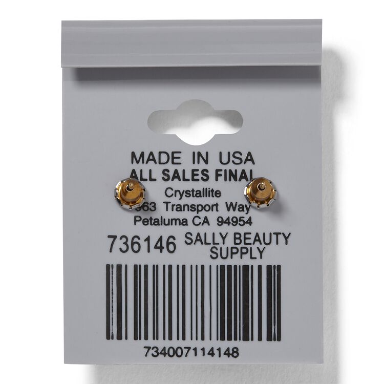 Golden Shadow Rhinestone Rivoli Earrings