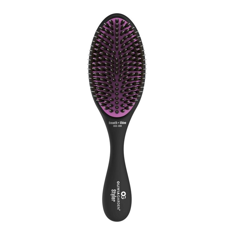 Black Recycled Plastic Smooth & Shine Brush Styler