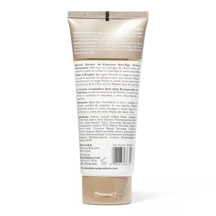 Retinol Anti Aging Cream Cleanser
