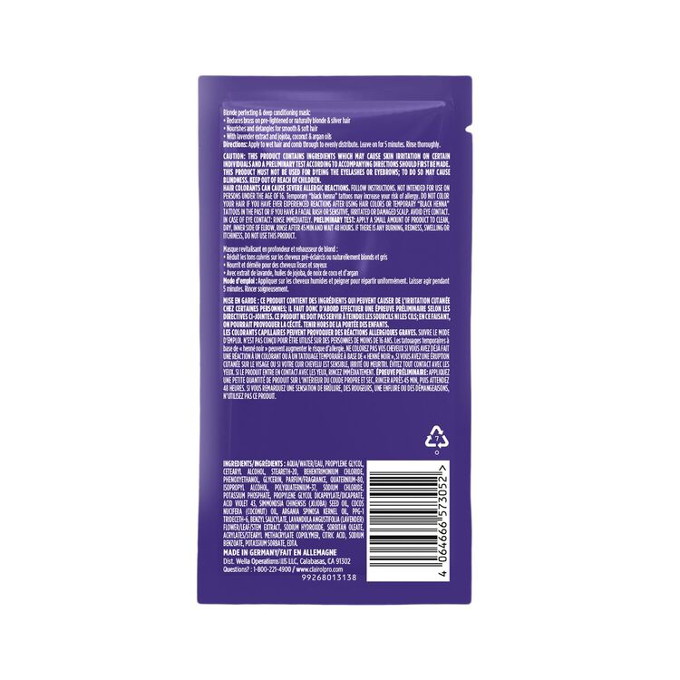 Shimmer Lights Purple Toning Mask Packette