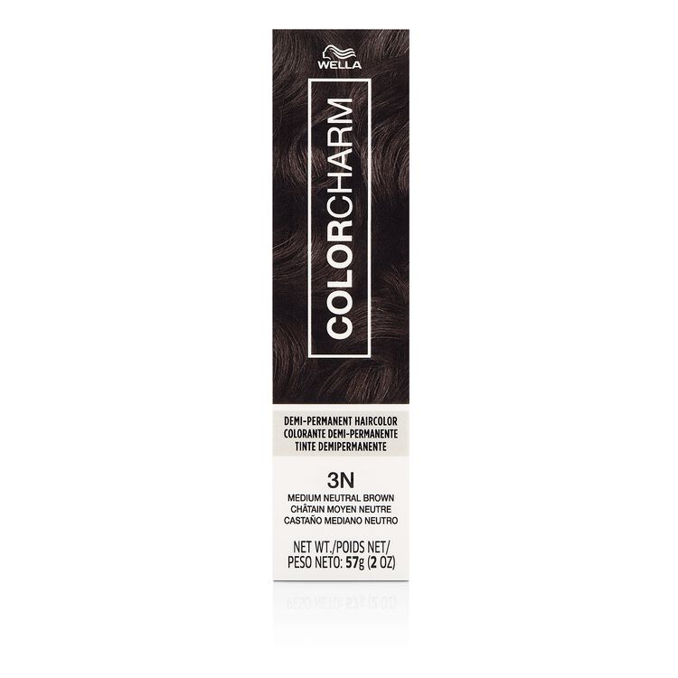 Wella 3N Medium Neutral Brown Demi Permanent Cream Hair Color Color