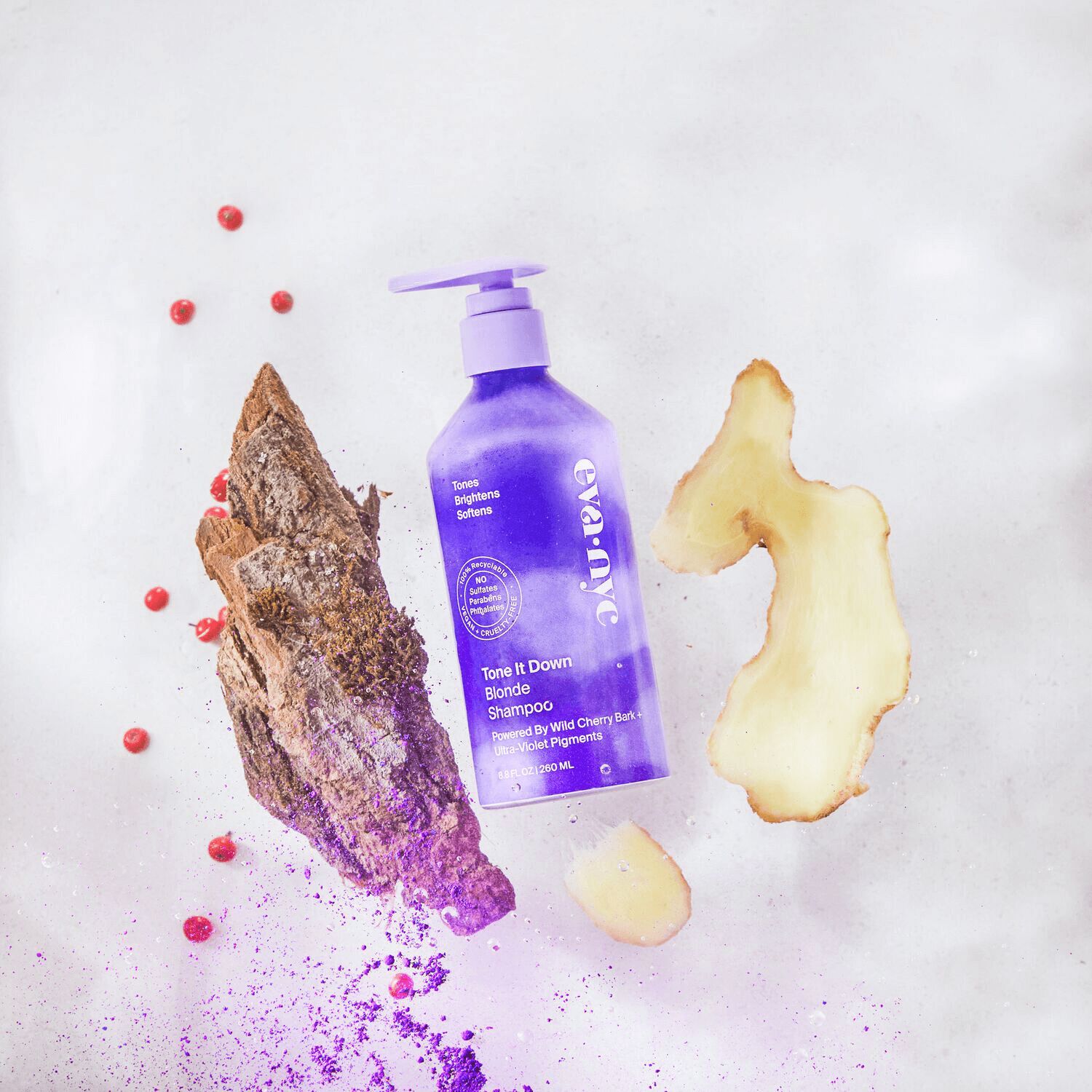 Eva NYC Tone It Down Blonde Purple Shampoo 8.8 OZ | Purple Shampoo ...
