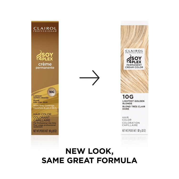 10G Lightest Golden Blonde Permanent Cream Hair Color