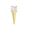 Diamond Spike Zircon Charm Gold