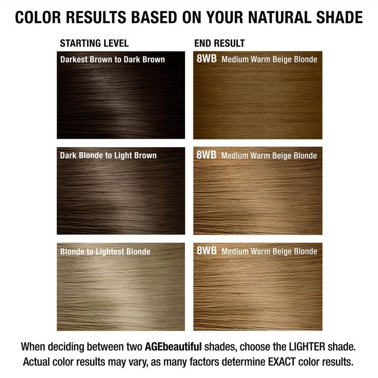 8WB Medium Warm Beige Blonde Permanent Liqui-Creme Haircolor