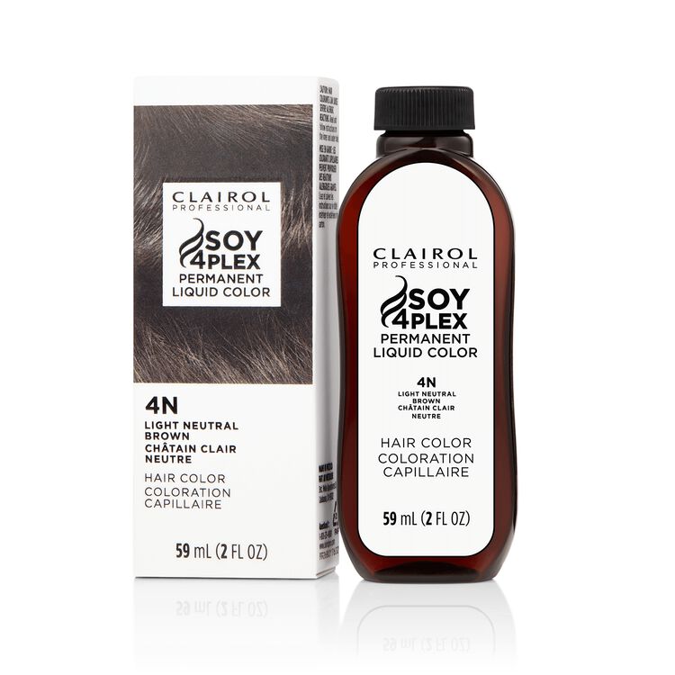 4N Light Neutral Brown Permanent Liquid Hair Color