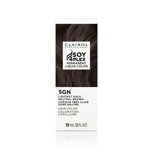 5GN Lightest Gold Neutral Brown Permanent Liquid Hair Color