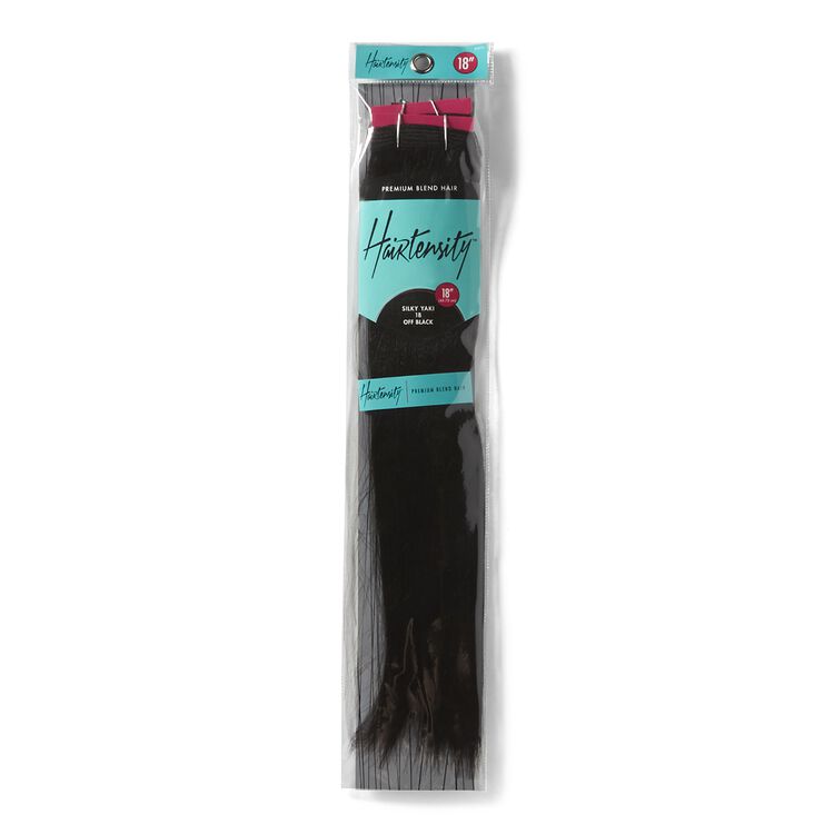 Off Black 18 Inch Human & Premium Blend Hair