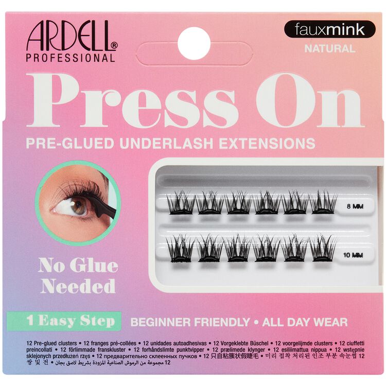 Press On Mini Fauxmink Natural 12 pc