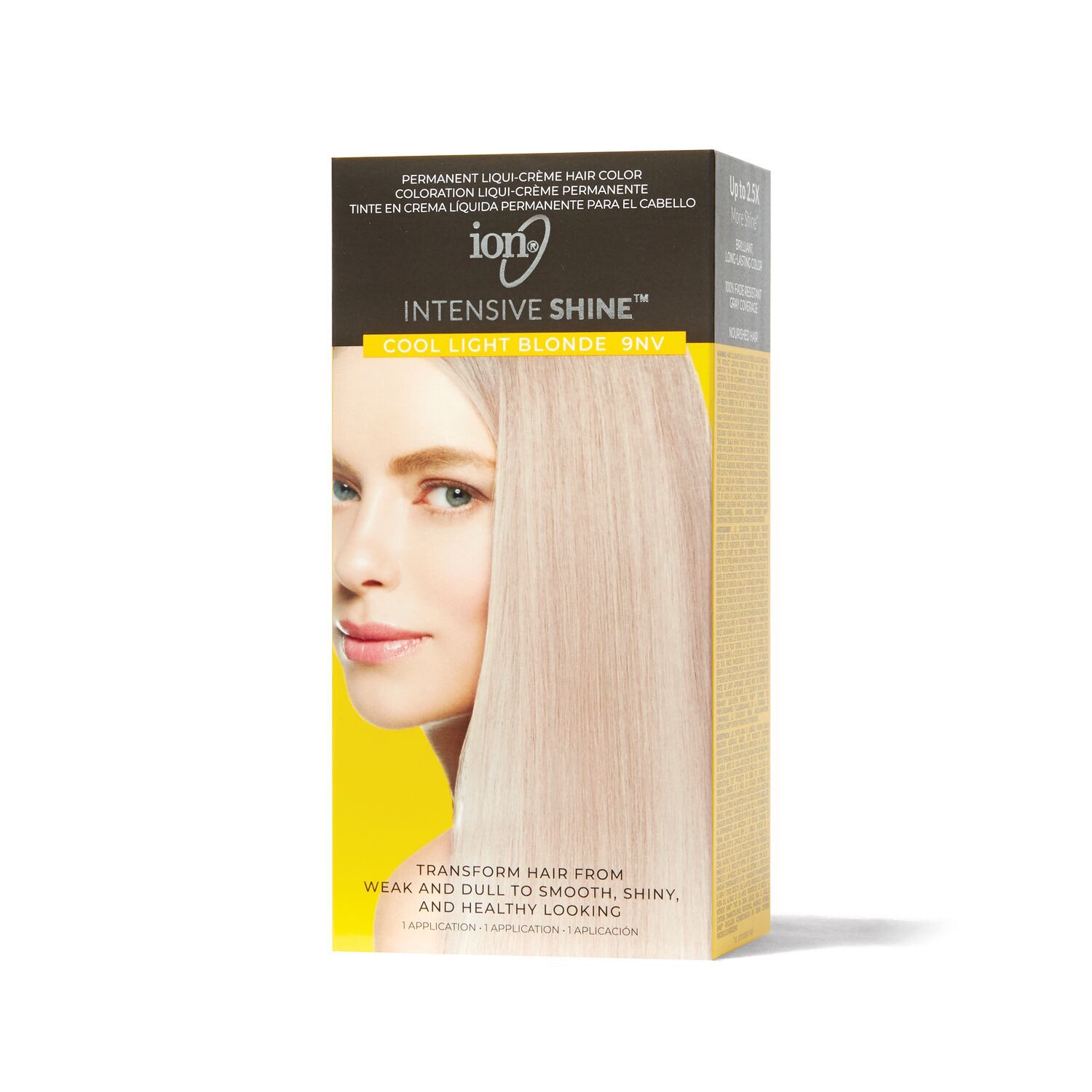 ion Intensive Shine Hair Color Kit Cool Light Blonde 9NV Hair Color