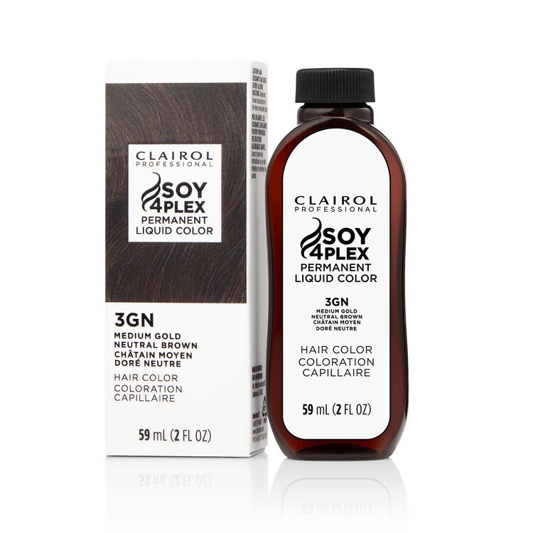 3GN Medium Gold Neutral Brown Permanent Liquid Hair Color