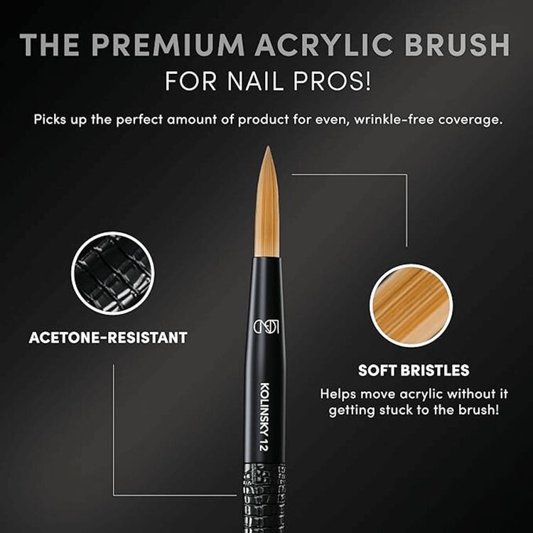100% Kolinsky Acrylic Brush #10