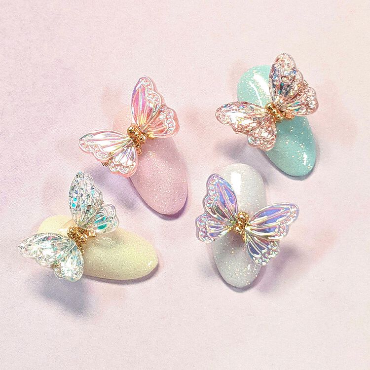 Nail Art Charms Fluttering Butterfly Resin Charm