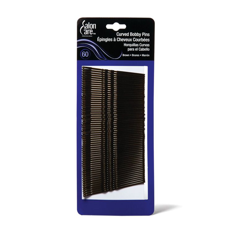 Curved Bobby Pins Brown