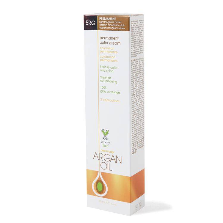 One N Only Argan Oil Permanent Color Cream 5rg Light Tangerine Brown Permanent Hair Color Sally Beauty