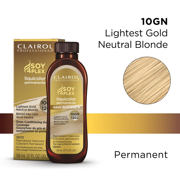 10GN/12G2 Lightest Gold Neutral Blonde LiquiColor Permanent Hair Color