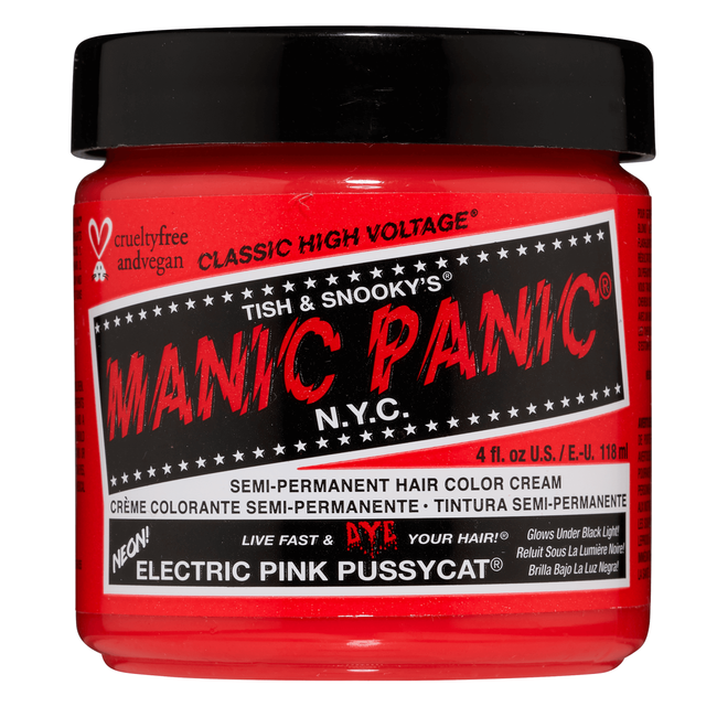 Manic Panic Electric Pink Pussycat Semi Permanent Hair Color Sally