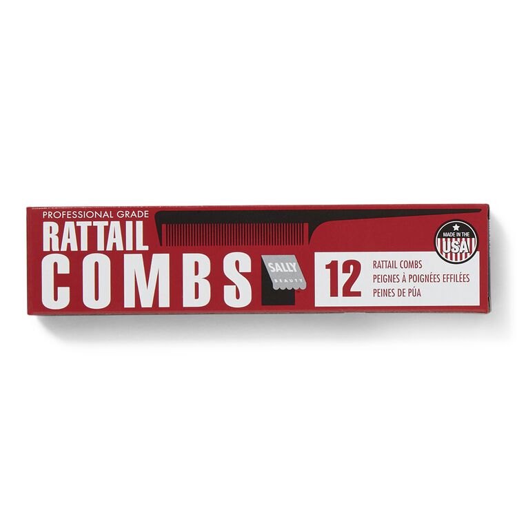 #20 Black Professional Rattail Comb