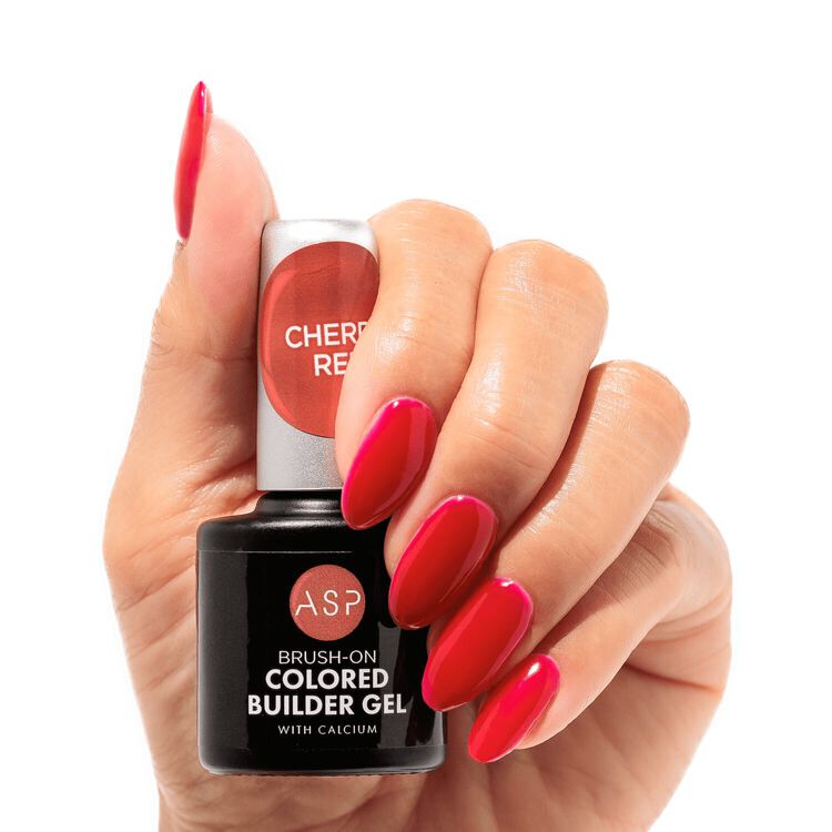 Cherry Red Colored Builder Gel