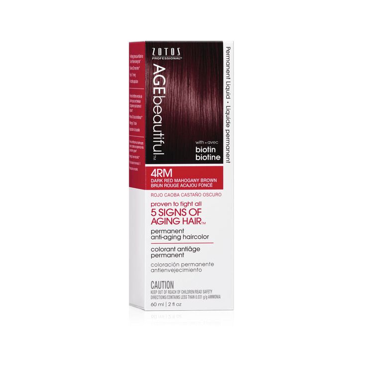 Anti Aging 4rm Dark Red Mahogany Brown Permanent Liquid Hair Color