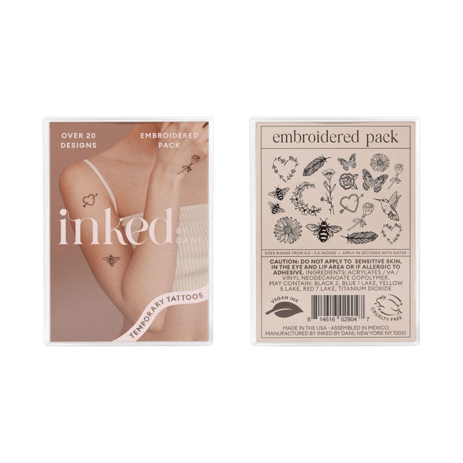INKED by Dani Temporary Tattoos
