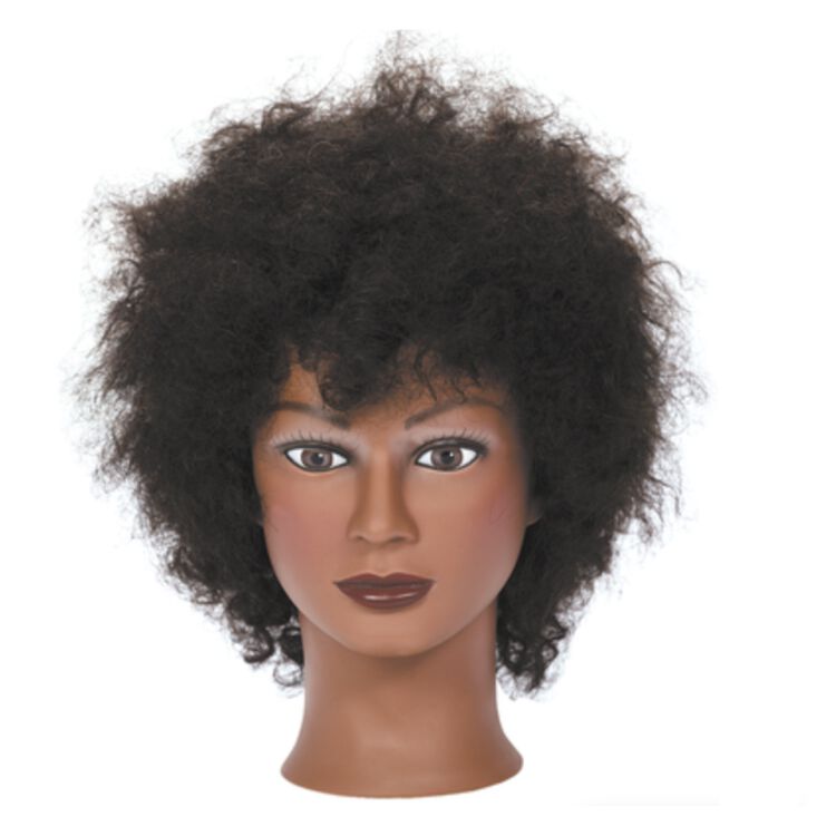  Afro American Mannequin Head for Wigs Black Mannequin Head with  Female Face Bald Mannequin Head for Making Wigs : Arts, Crafts & Sewing