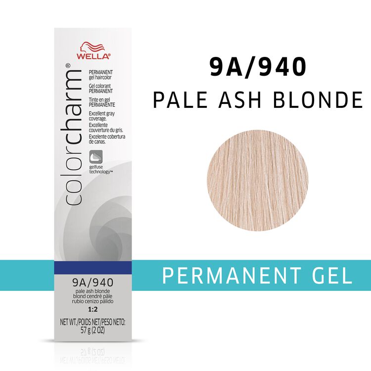 Pale Ash Blonde colorcharm Gel Permanent Hair Color