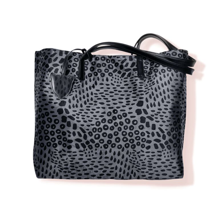 Black Leopard Tote Bag
