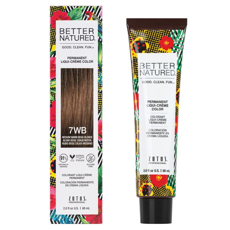 7WB Medium Warm Beige Blonde Permanent Liqui-Crème Hair Color
