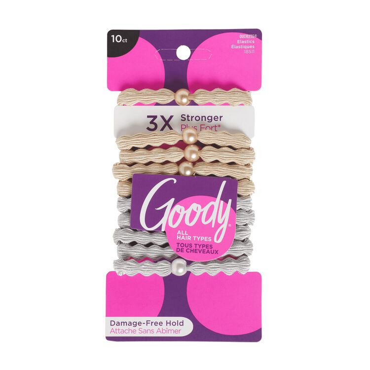 Blonde and Silver Forever Elastics 6mm 10 count