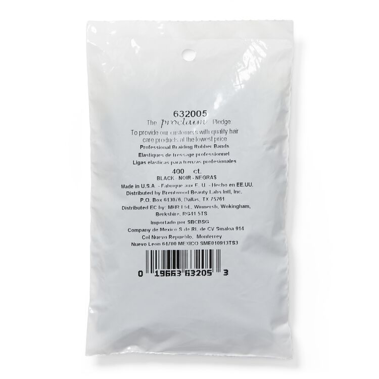 Rubber Bands Black 400 Count