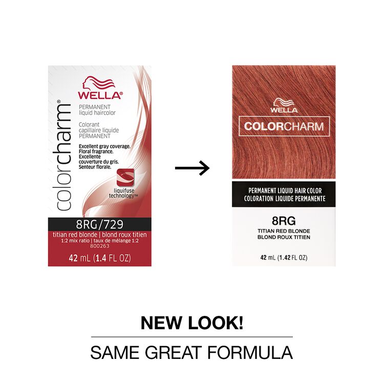 8RG Titian Red Blonde Permanent Liquid Hair Color