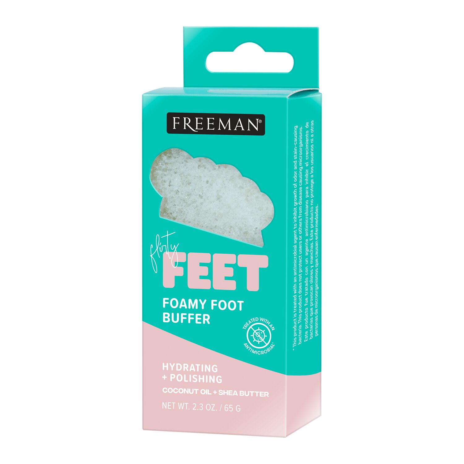 Freeman Foamy Foot Buffer foot scrubber, pedicure, foot exfoliator