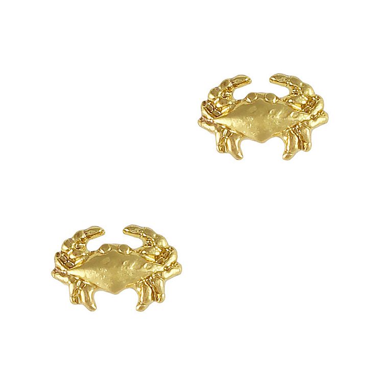 Nail Art Charms Vintage Crab Charm Gold