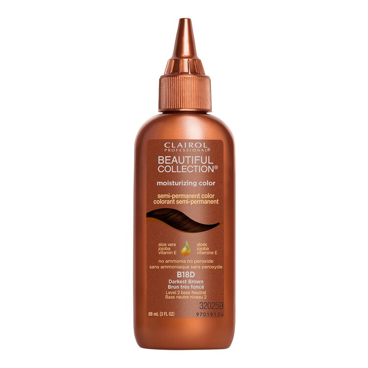 18D Darkest Brown Moisturizing Semi Permanent Hair Color