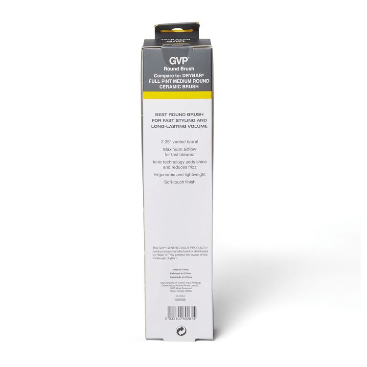 2.25” Round Brush compare to Drybar Full Pint Medium Round Ceramic Brush