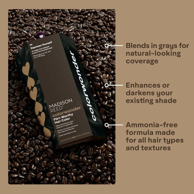 ColorWonder Demi-Permanent Hair Color Kit 4N Espresso Yourself