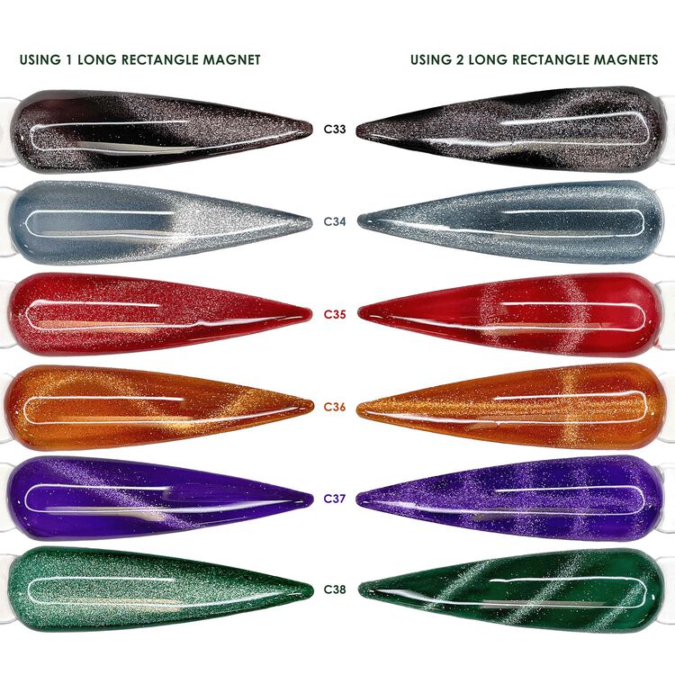 Long Rectangle Cat Eye Magnet Bar