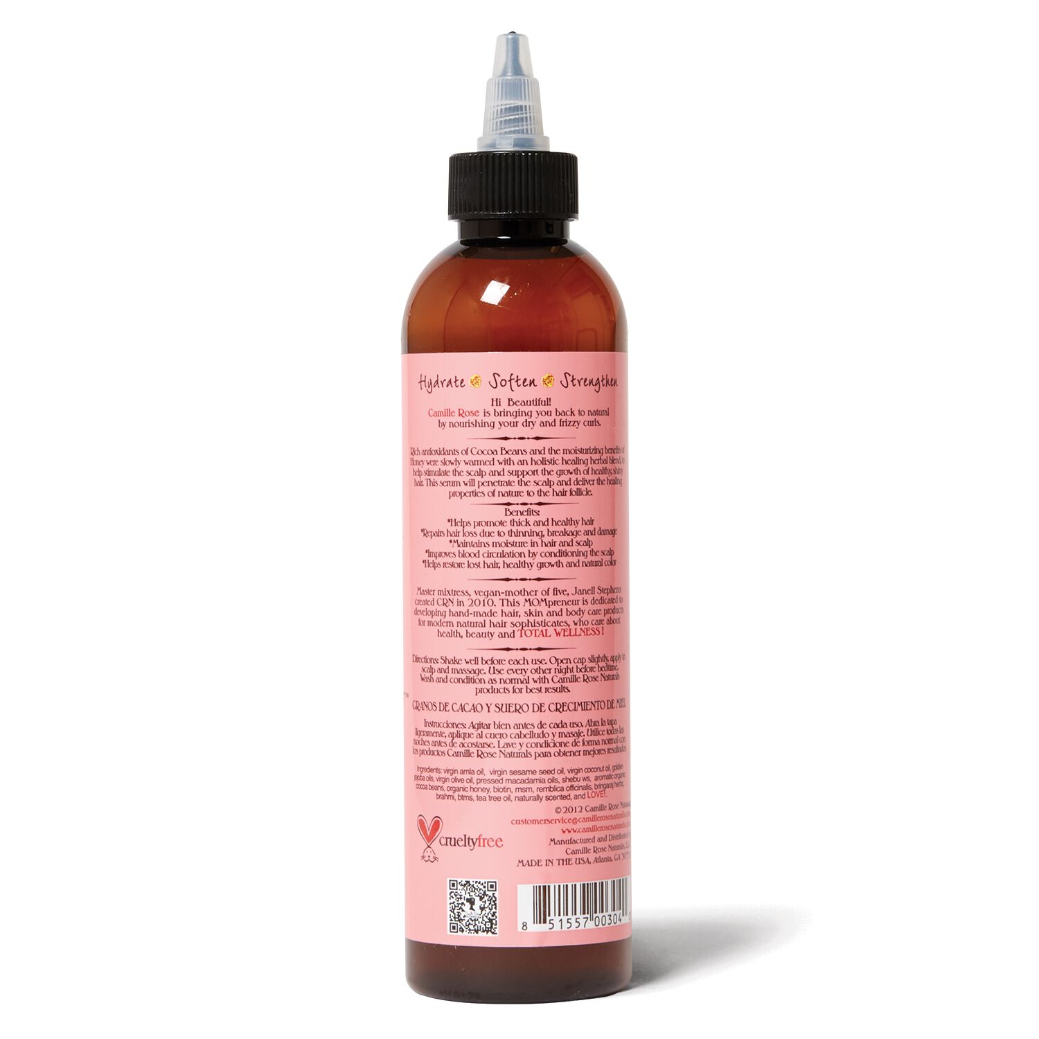 Camille Rose Naturals Cocoa Nibs & Honey Ultimate Growth Serum Hair