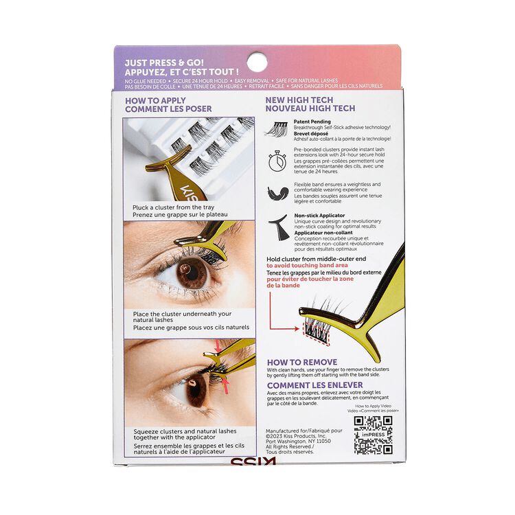 imPRESS Press-On Falsies Eyelash Clusters - Natural Lashes