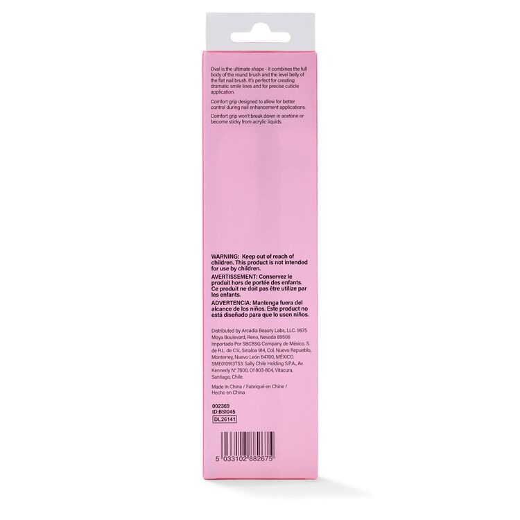 #8 Oval Pro Comfort Grip Nail Brush