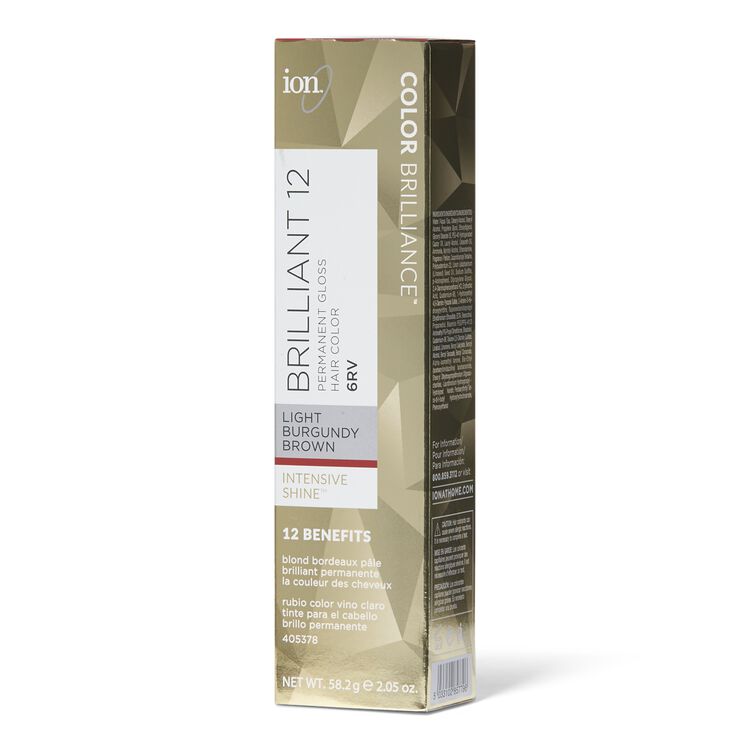 6RV Light Burgundy Brown Brilliant 12 Permanent Gloss Hair Color