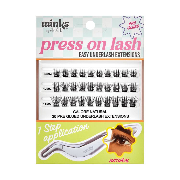 Winks Natural Press On Lashes 30 pc + Applicator