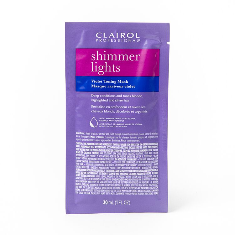 Shimmer Lights Purple Toning Mask Packette