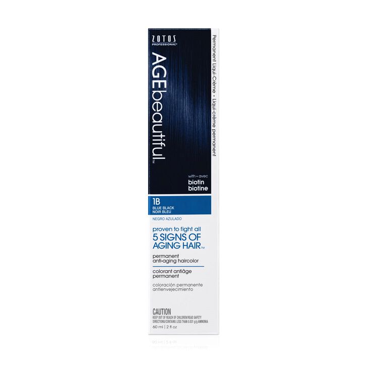 1B Blue Black Permanent Liqui-Creme Hair Color by AGEbeautiful | Permanent  Hair Color | Sally Beauty